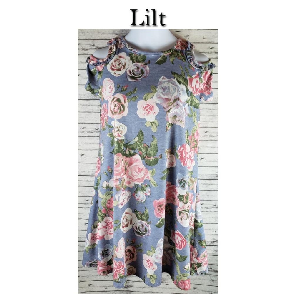 Lilt Cold Shoulder Floral Dress Size 12